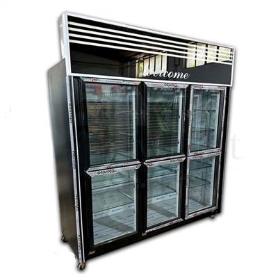 یخچال سوپرمارکت شش درب یک طرف نما