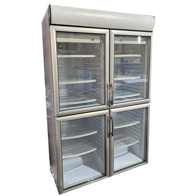 یخچال سوپرمارکت چهار درب یک طرف نما